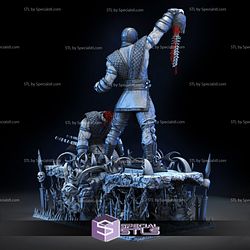 Sub Zero and Scorpion STL Files Spine Rip Diorama 3D Printing Figurine 