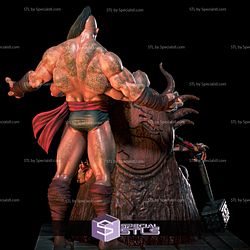 Shao Kahn and Goro STL Files Mortal Kombat 3D Printing Figurine