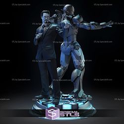 Iroman Tony Stark Diorama STL Files 3D Printing Figurine