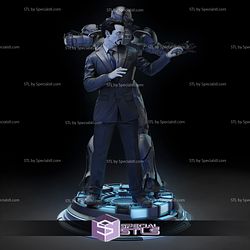 Iroman Tony Stark Diorama STL Files 3D Printing Figurine - Base Diorama