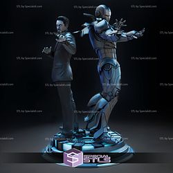 Iroman Tony Stark Diorama STL Files 3D Printing Figurine - Base Diorama