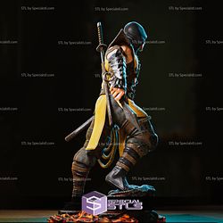 Scorpion with Weapon V3 STL Files Mortal Kombat 3D Printing Figurine