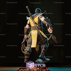 Scorpion with Weapon V3 STL Files Mortal Kombat 3D Printing Figurine