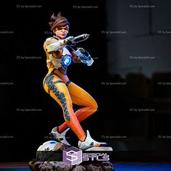 Tracer Lena Oxton STL Files Overwatch 3D Printing Figurine