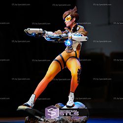 Tracer Lena Oxton STL Files Overwatch 3D Printing Figurine