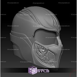 Cosplay STL Files AI SubZero Cowl Wearable 3D Print