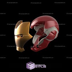Cosplay STL Files Iron Man MK85 Helmet 3D Print Wearable