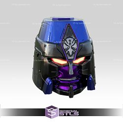 Cosplay STL Files Megatron Beast Wars Helmet 3D Print Wearable