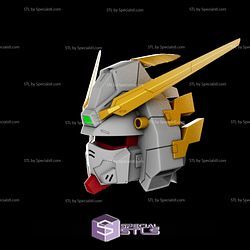 Cosplay STL Files Shining Gundam Helmet Wearable 3D Print