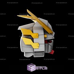 Cosplay STL Files Shining Gundam Helmet Wearable 3D Print