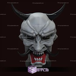 Cosplay STL Files Yakukza Oni Mask