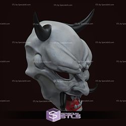 Cosplay STL Files Yakukza Oni Mask