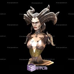 Lilith Bust STL Files Diablo 3D Printing Figurine