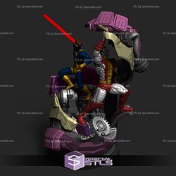 Cyclops and Colossus Vs Sentinel STL Files 3D Printing Figurine