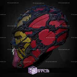 Cosplay STL Files Venomized Iron Man Helmet 3D Print Wearable