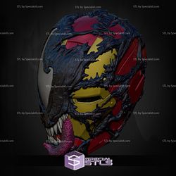 Cosplay STL Files Venomized Iron Man Helmet 3D Print Wearable