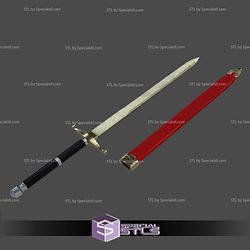 Cosplay STL Files Trunks Sword 3D Print Wearable Dragonball Z