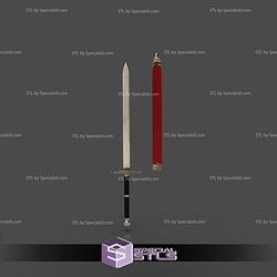 Cosplay STL Files Trunks Sword 3D Print Wearable Dragonball Z