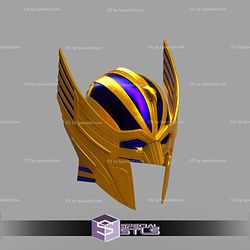 Cosplay STL Files Thor Love and Thunder Helmet 3D Print Wearable