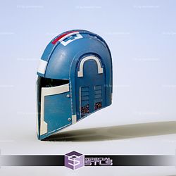 Cosplay STL Files SWTOR Mandalorian Hunter Helmet Starwars 3D Print Wearable