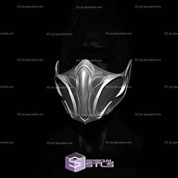 Cosplay STL Files Subzero Mask Mortal Kombat 3D Printing Figurine