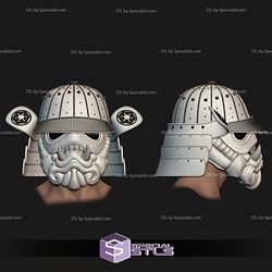 Cosplay STL Files Stormtrooper Samurai Oni Helmet 3D Print Wearable