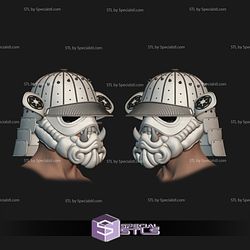 Cosplay STL Files Stormtrooper Samurai Oni Helmet 3D Print Wearable