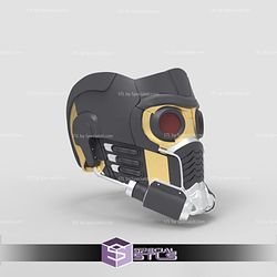 Cosplay STL Files Star Lord Helmet 3D Print Wearable