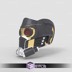 Cosplay STL Files Star Lord Helmet 3D Print Wearable