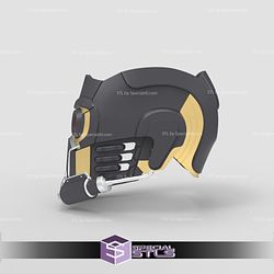 Cosplay STL Files Star Lord Helmet 3D Print Wearable