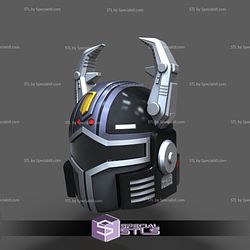 Cosplay STL Files Silver Metallic Beetleborg Helmet