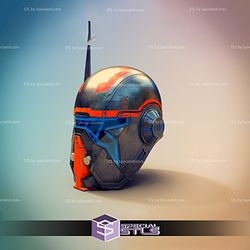 Cosplay STL Files Shae Vizla Mandalorian Helmet Starwars 3D Print Wearable