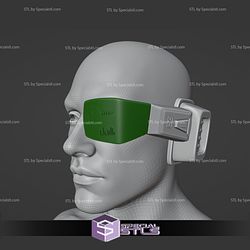 Cosplay STL Files Saiyan Scouter Dragonball 3D Print Wearable