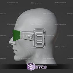 Cosplay STL Files Saiyan Scouter Dragonball 3D Print Wearable