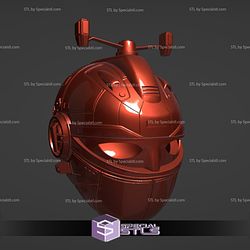 Cosplay STL Files Red Beetleborg Helmet