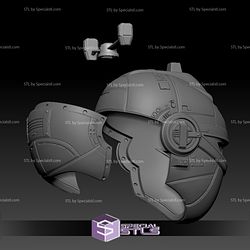 Cosplay STL Files Red Beetleborg Helmet