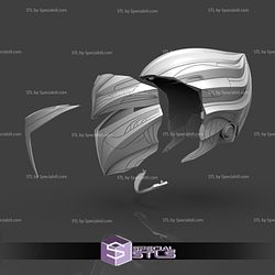 Cosplay STL Files Quicksilver Silverhawks Helmet