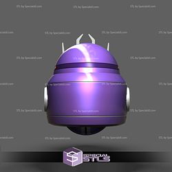 Cosplay STL Files Purple Metallic Beetleborg Helmet