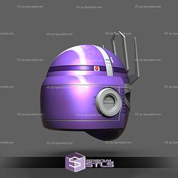 Cosplay STL Files Purple Metallic Beetleborg Helmet