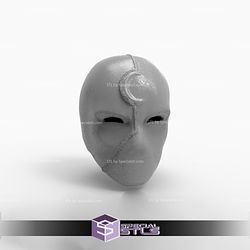 Cosplay STL Files Moon Knight Mask for Suit Version 3D Print Wearable