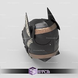 Cosplay STL Files Medieval Batman Helmet V2 3D Print Wearable