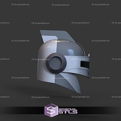 Cosplay STL Files Mandalore Police Helmet 3D Print Wearable