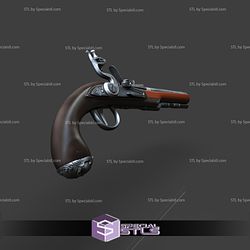 Cosplay STL Files Jack Sparrow Flintlock Pistol