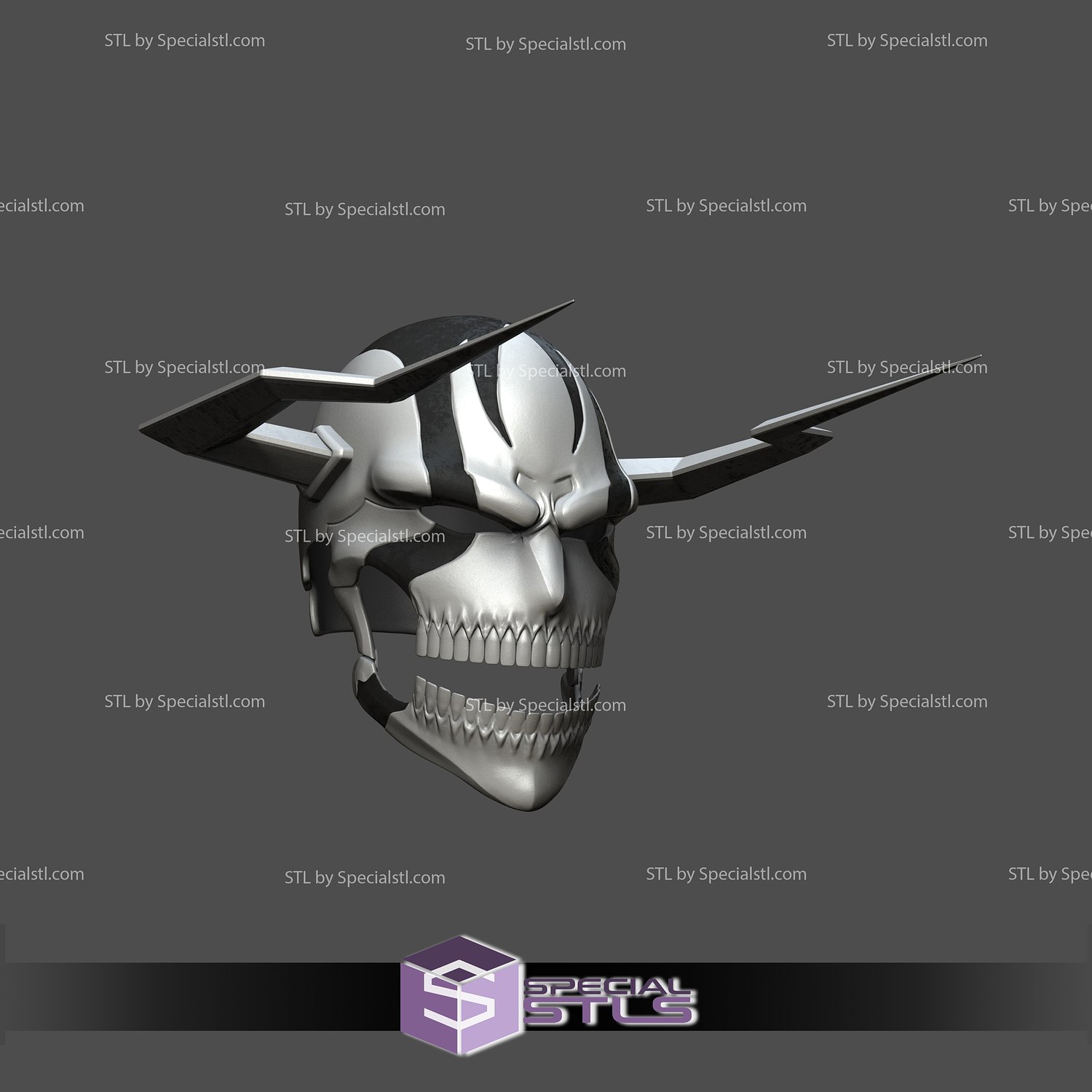 Cosplay STL Files Ichigo Vasto Lorde Mask 3D Print Wearable