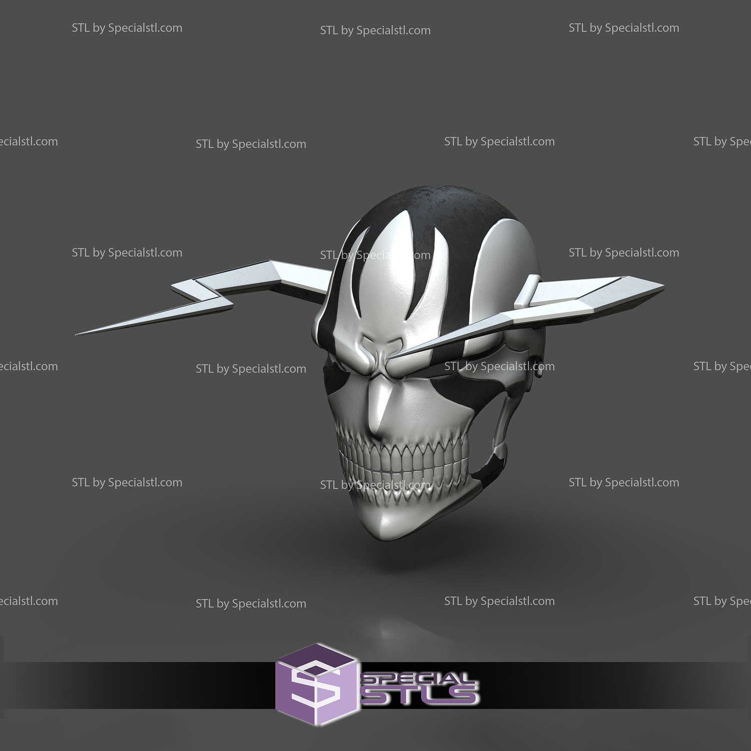 Cosplay STL Files Ichigo Vasto Lorde Mask 3D Print Wearable