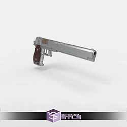 Cosplay STL Files Hellsing Alucard Pistols 3D Print Wearable