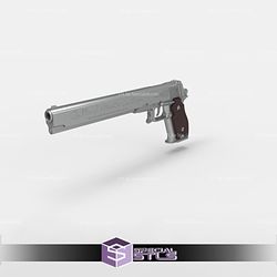 Cosplay STL Files Hellsing Alucard Pistols 3D Print Wearable