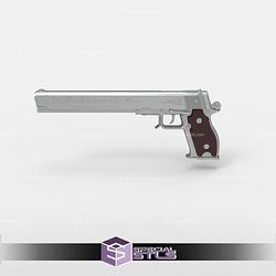 Cosplay STL Files Hellsing Alucard Pistols 3D Print Wearable