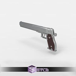 Cosplay STL Files Hellsing Alucard Pistols 3D Print Wearable