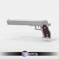 Cosplay STL Files Hellsing Alucard Pistols 3D Print Wearable